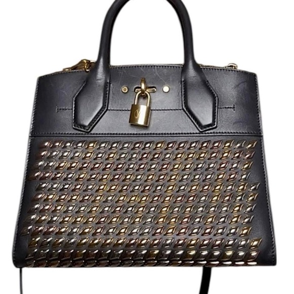 Louis Vuitton Handbags - Louis Vuitton Black and Gold Shoulder Bag